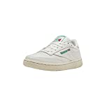 Reebok Women's Club C 85 Sneaker, Chalk/Glen Green/Paper White/Excellent Red, 7