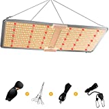 IKER Grow Light Use with Samsung LM281B 606pcs LEDs, PB-2000 Dimmable Grow Light Daisy Chain Full Spectrum Light for Indoor Plants from Seedling to Harvest Veg and Flowering Growing Lamp Fixtures