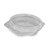 DFI LBH991 - 9" Clear Round Plastic Hinged Pie Container - 100 per case