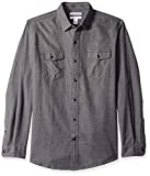 Amazon Essentials Men's Regular-Fit Long-Sleeve Two-Pocket Flannel Shirt, Charcoal Heather, XX-Large