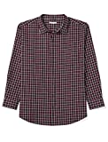 Amazon Essentials Men's Big & Tall Long-Sleeve Plaid Flannel Shirt, Red/Navy, 6X