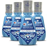 Crest Pro Health Advanced Extra Deep Clean Mouthwash, Fresh Mint, 67.6 Fl Oz, Pack of 4