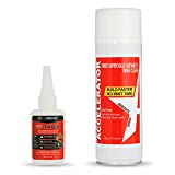 STARBOND Thick CA Glue (2 oz.) with Accelerator (6 fl oz.) - Super Craft Glue for Wood, Plastic, Metal, Leather, Ceramic - Cyanoacrylate Glue for Woodworking, Woodturning, Guitar, Hobby (1)