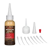 Starbond BR-150 Brown Medium, Premium Colored CA - Cyanoacrylate Adhesive Super Glue Plus Extra Cap and Microtips (for Woodworking, Filling Knots & Voids in Light Colored Wood) (2 Ounce)