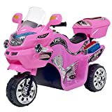 Ride on Toy, 3 Wheel Motorcycle Trike for Kids by Rockin' Rollers – Battery Powered Ride on Toys for Boys and Girls, 3 - 6 Year Old - Pink FX