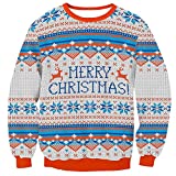 Arvilhill Christmas Men's Long Sleeve Ugly Party Sweatshirt 3D Printed Funny Holiday Shirts Christmas Pattern XL