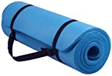 Balance From Go Yoga All Purpose Anti-Tear Exercise Yoga Mat with Carrying Strap, Blue (BFGY-AP6BL)