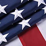 American Flag 3x5 Ft, USA US Flags Outdoor, Heavy Duty Durable, Embroidered Stars, Sewn Stripes and Brass Grommets