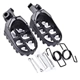 Aluminium Footpegs Foot Pegs Footrest Foot Rest Replacement for Dirtbike 50 70 90 110 125cc Taotao PW50 PW80 TW200 XR50R CRF50 CRF70 CRF80 CRF100F Black