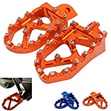 JFG RACING Dirt Bike Foot Pegs,Updated Lengthened Motorcycle Footpegs For 65 85 125 150 200 250 300 350 450 500 525 530 625 SX SX-F XC XC-F EXC EXC-F XC-W XCF-W SMR FREERIDE 640-1290 ADVENTURE 98-16