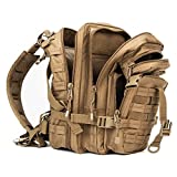 XWLSPORT Small Military Tactical Backpack 30L Assault Backpack Tactical Bag Coyote