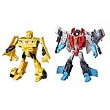 Transformers Toys Heroes and Villains Bumblebee and Starscream 2-Pack Action Figures - for Kids Ages 6 and Up, 7-inch