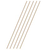 Eowpower 5pcs Brass Round Rods Lathe Bar Stock 3mm Diameter 300mm Length