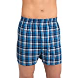 Fruit of the Loom Men's Assorted Tartan Plaids Woven Boxers (Colors/Patterns Will Vary),Assorted Tartan Plaids,Medium(Pack of 3)