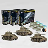 Bolt Action Tank War - Warlord Games M4 Sherman (75) 3 Pack Platoon US Army Tank - Tank Model and Tank Miniatures Game by Wargames Delivered