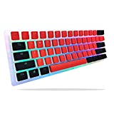 Womier/XVX K61 60 Percent Keyboard Hot Swappable, RGB Keyboard- Custom Mechanical Keyboard- Red Pudding keycaps, for PC PS4 Xbox (Red, 61 Keys, Yellow Switch)