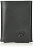 Fox Racing Men's Standard Trifold Leather Wallet, Black, One Size