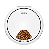 Faroro Automatic Cat Feeder Dry Wet Food Dispenser with Programmable Timer Up 5 Meals per Day 10s Voice Recorder for Cats, Dogs and Small Animals