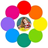 Colorful Dry Erase Dots Circles Whiteboard Marker Removable Vinyl Stickers Spots Wall Decals for School Classroom Teachers Students Table & Desk (8 Pack)