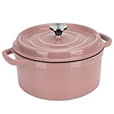 Dutch Oven Yellow,Enameled Cast Iron Dutch Oven with Lid, 4 Quart Round Nonstick Enamel Cookware Crock Pot,Dutch Oven with Dual Handle and Cover Casserole Dish 8.66 Inch