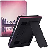 BOZHUORUI Folio Case for All-New Kindle Paperwhite 10th Generation - 2018 Released (Model PQ94WIF) - Lightweight Slim PU Leather Cover with Folded Stand/Hand Strap/Auto Sleep/Wake (Nightfall)