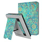 Fintie Stand Case for 6" Kindle Paperwhite (Fits 10th Generation 2018 and All Paperwhite Generations Prior to 2018) - Premium PU Leather Sleeve Cover with Card Slot and Hand Strap, Shades of Blue