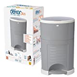 Dekor Plus Hands-Free Diaper Pail | Gray | Easiest to Use | Just Step  Drop  Done | Doesnt Absorb Odors | 20 Second Bag Change | Most Economical Refill System |Great for Cloth Diapers