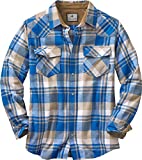 Legendary Whitetails Men's Standard Shotgun Western Flannel Shirt, Liberty Range Plaid, X-Large