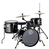 Ludwig LC178X016 Questlove Pocket Kit 4-piece Drum Set-Black Sparkle Finish, inch