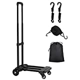 KEDSUM Folding Hand Truck, 290 lbs Heavy Duty Dolly Cart for Moving, Solid Construction Utility Cart Compact and Lightweight for Luggage, Personal, Travel, Auto, Moving and Office Use