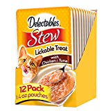 Hartz Delectables Stew Lickable Wet Cat Treats for Adult & Senior Cats, Chicken & Tuna, 1.4 Ounce (Pack of 12)