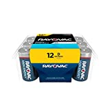 Rayovac D Batteries, D Cell Battery Alkaline, 12 Count