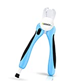 Dog Nail Clippers Large Breed - Easy to Use Dog Nail Trimmer and Toenail Clippers - Quick Sensor, Sharp Cuts and Safety Guard to Clip with Confidence