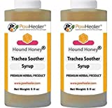 PawHealer Trachea Soother Syrup 2PAK Hound Honey - Natural Herbal Remedy for Symptoms of Collapsed Trachea - Tastes Good - Easy to Administer (5 fl oz/ea) 