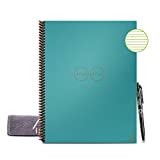 Rocketbook Smart Resuable Notebook, Core Letter Size Spiral Notebook, Neptune Teal, Lined, (8.5" x 11")