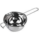 Stainless Steel Double Boiler Pot for Melting Chocolate, Candy and Candle Making (18/8 Steel, 2 Cup Capacity, 480ML)