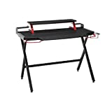 RESPAWN RSP-1000 Gaming Computer Desk, 23.625" D x 42" W x 34.625" H, Red