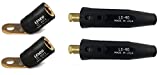 Combo: 2 Each Lenco 08030 CT-40FA Terminal Lug & 2 Each LC-40 Cable Connector 05053 for Cable Sizes 1/0-2/0