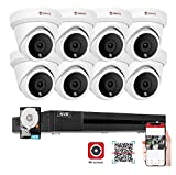 Anpviz 16CH 4K 8MP IP PoE Security Camera System, 16CH 4K H.265+ NVR with 4TB HDD, 8PCS 8MP IP PoE Cameras, 98ft Night Vision, Wide Angle Security System for 24/7 Recording, Outdoor Waterproof