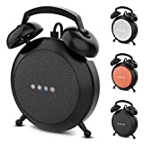 Google Home Mini Stand Holder, Retro Alarm Clock Stand Mount Base Protective Case Compatible with Google Home Mini and Nest Mini(Black)