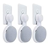 The Mini Genie for Google Nest Mini (2nd Gen) | Multi-Pack Disc. | Lowest Profile | No Ugly Bulk | Vertical or Horizontal | Outlet Wall Mount Hanger Stand (White, 3-Pack)