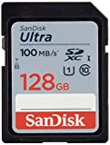 SanDisk 128GB Ultra SDXC UHS-I Memory Card - 100MB/s, C10, U1, Full HD, SD Card - SDSDUNR-128G-GN6IN