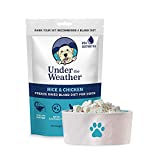Under the Weather Pets | Easy to Digest Bland Dog Food Diet, Sick Dogs Sensitive Stomachs - Electrolytes - Gluten Free, All Natural, Freeze Dried 100% Human Grade Meat (Rice & Chicken)