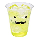 Visage 12 oz Clear Plastic Cup - Monsieur - 3 3/4" x 3 3/4" x 4" - 100 count box - Restaurantware