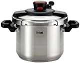 T-fal P45007 Clipso Stainless Steel Dishwasher Safe PTFE PFOA and Cadmium Free 12-PSI Pressure Cooker Cookware, 6.3-Quart, Silver