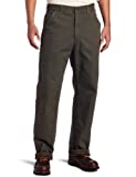 Carhartt Men's Washed Duck Work Dungaree Flannel Lined,Moss,40 x 36