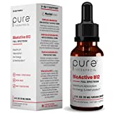 BioActive B12 Full-Spectrum (Sublingual Drops) 90 Day Supply: 4,000 mcg Per Serving | Includes 3-in-1 Bioavailable: Methylcobalamin, Adenosylcobalamin and Hydroxocobalamin | Vegan