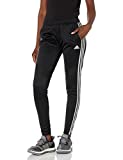 adidas Women's Tiro 19 AEROREADY Climacool Slim Fit Full Length Soccer Training Joggers Sweatpants, Black/White, Small