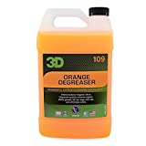 3D Orange Degreaser All Purpose Organic Citrus Cleaner - Multi Surface Interior & Exterior Use Degreaser & Cleaner Removes Clean Grease & Grime Residue on Plastic, Cloth, Vinyl, Metal, Leather, Carpet 1 Gallon