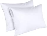 Utopia Bedding Waterproof Zippered Pillow Encasement – Pillow Protectors Jersey - 13 x 18 Inches - (Pack of 2, Toddler, White)